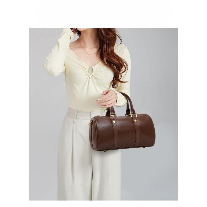 Retro Textured Small Bag for Women New Style Korean Versatile Crossbody Bag Boston Fashion Carry on Pillow Bag
