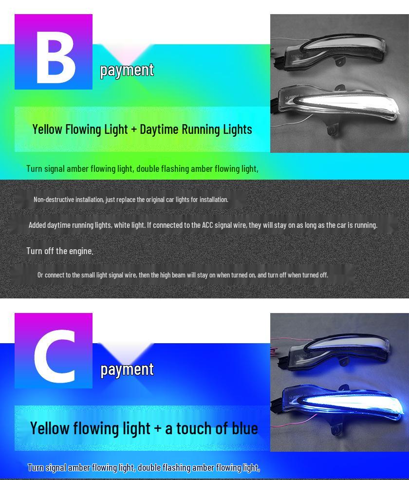 Mazda CX-3 Rearview Mirror Sequential Turn Signal & Blue Daytime Running Light