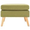 VidaXL Repose-pied Vert Tissu