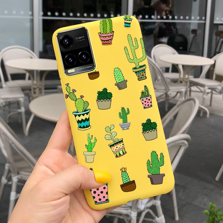 Cartooon Phone Case For Vivo Y21 2021 Y21S Y 21 V2110 V2111 Candy Silicon Case Back Cover For Vivo Y33S Y 33S V2109 Shell Funda