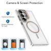 Magnetic wireless charging lens holder case for Samsung Galaxy S22 S23 S24 S25 Ultra S25 S24 S23 Plus for Accessories Back Cover