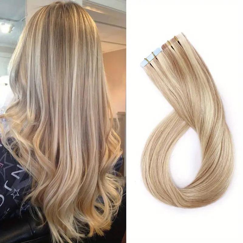 Estensioni Capelli Remy Vietnamiti di Alta Qualità, Estensioni a Doppia Tessitura, Molti Colori, Estensioni con Nastro Invisibile per Salone