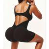 Seamless Sexy Peach Butt Yoga Bodysuit with Integrated Beautiful Back Design