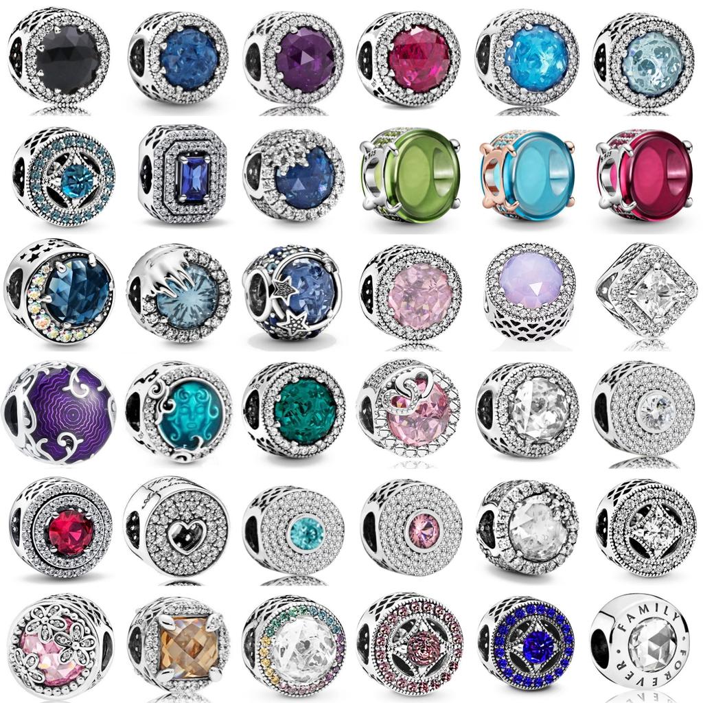 New Exquisite Lovely Copper Charm Fits Genuine Bracelet Accessories Women Jewelry Piece Colored Zircon Series Set