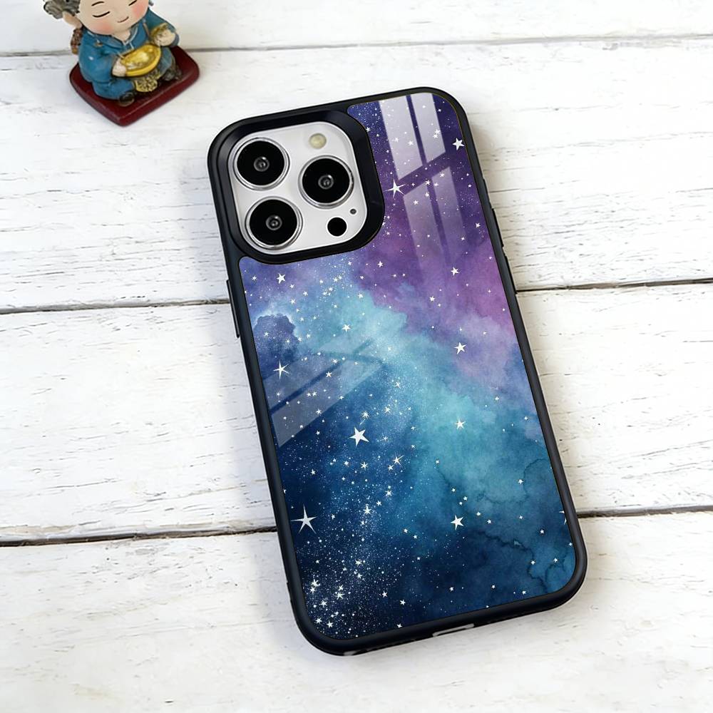 Milky Star Phone Case For iPhone17,16,15,14,13,12,11 Plus,Pro Magnetic with Magsafe Wireless Charging
