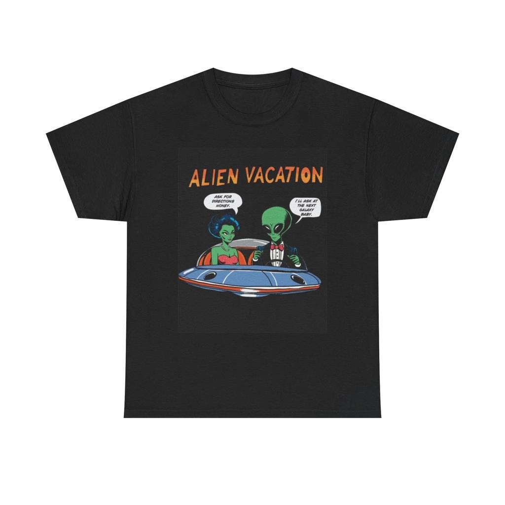 Men's and Women's T-shirts Alien Vacation