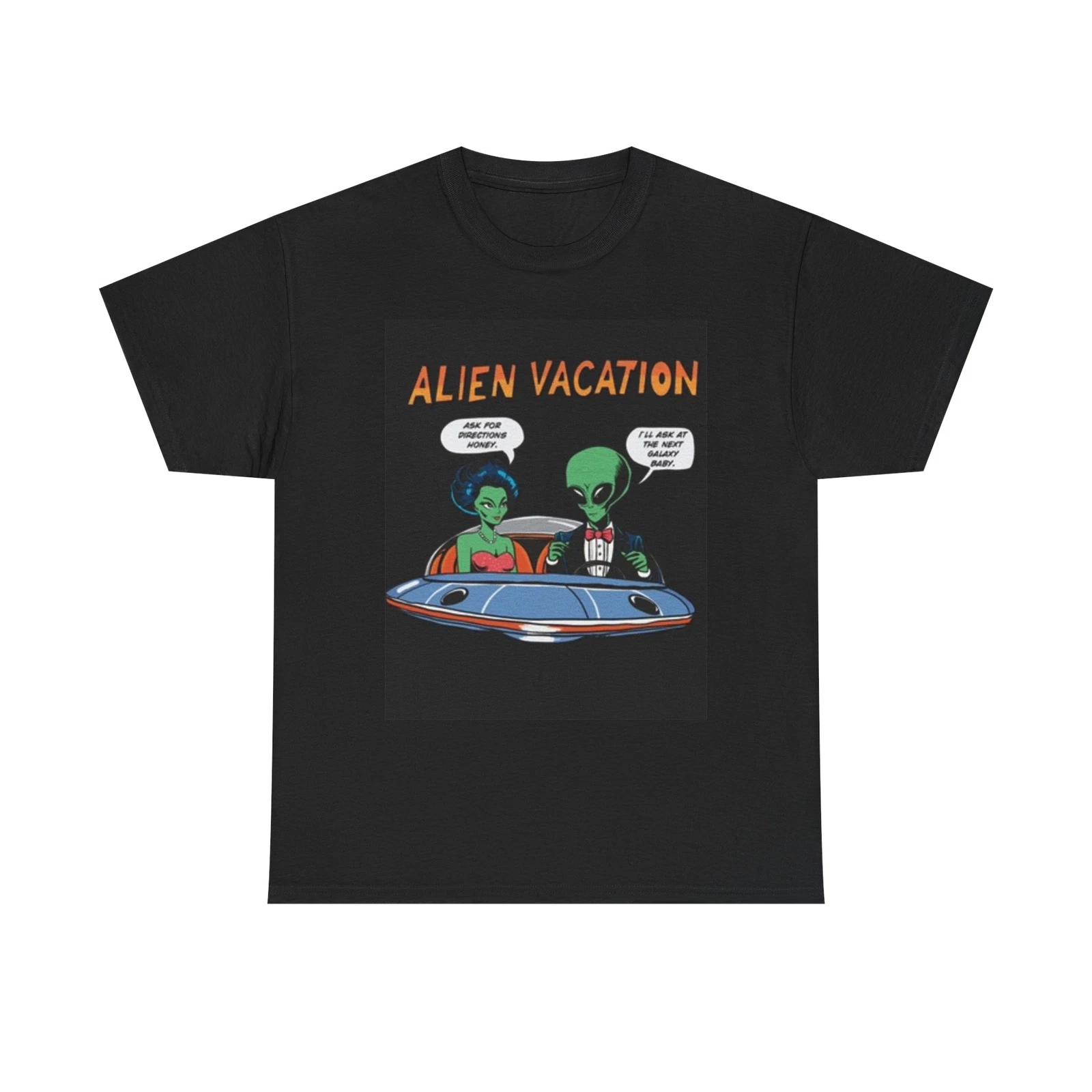 Men s and Women s T-shirts Alien Vacation M