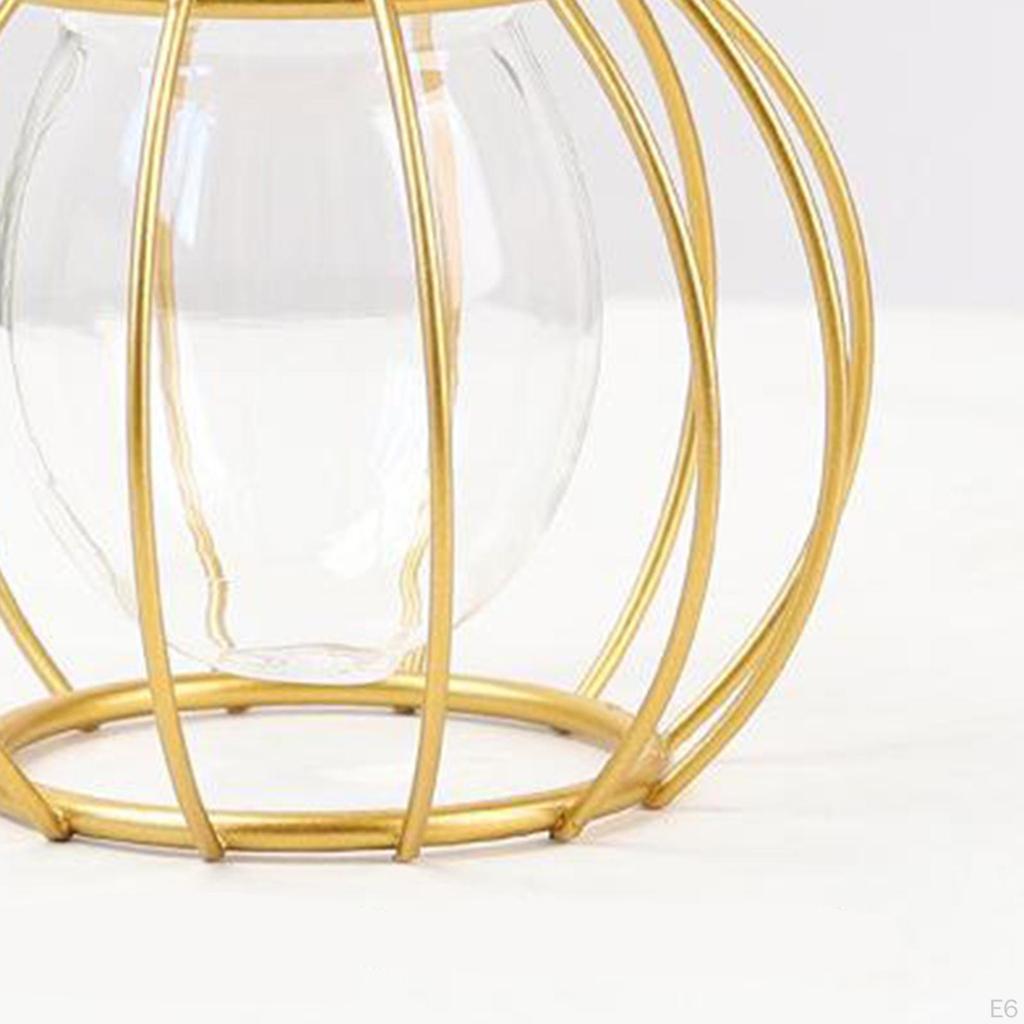 3D Geometric Tabletop Flower Vase, Terrarium Air Holder Glass Display Er Table Centerpiece