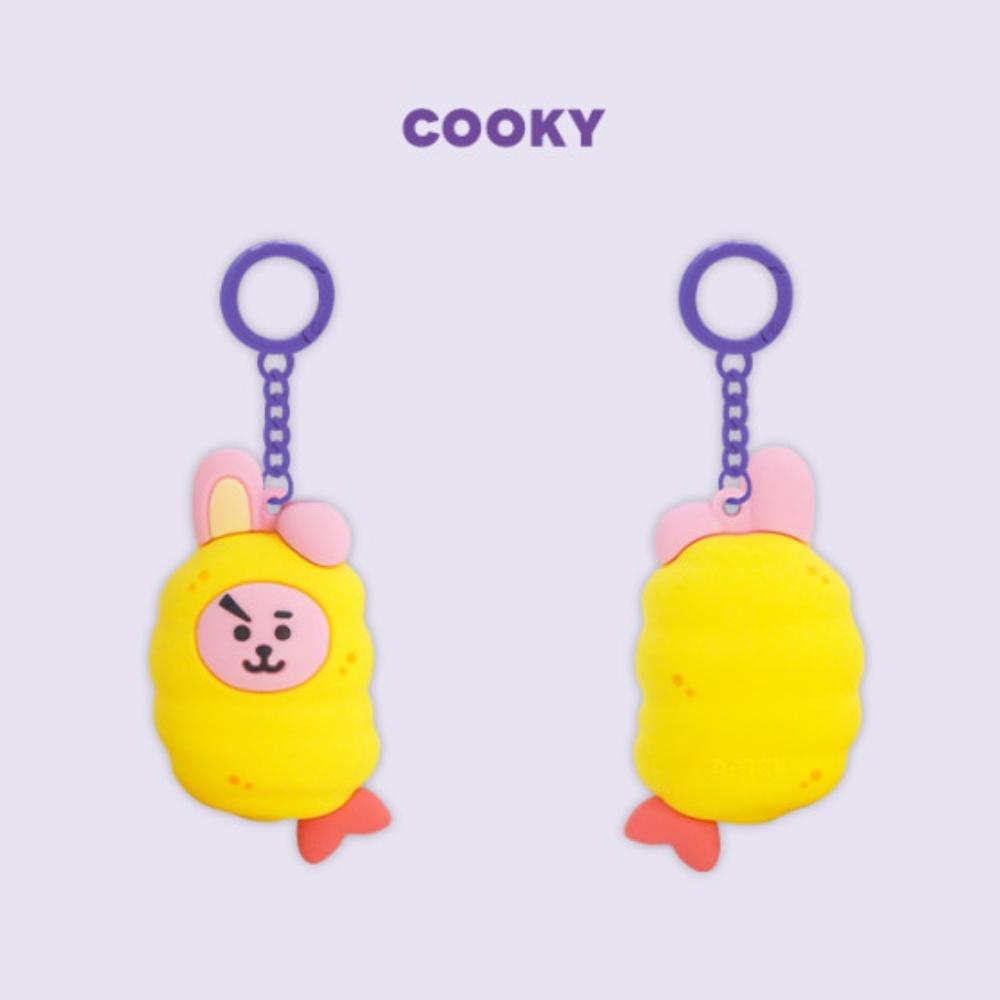 BT21 STREET FOOD FIGURE KEYRING_COOKY ,Official, Original, Authentic, KPOP