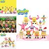 Colorful 10-piece Set Of Muscle Spongebob Cake Decorations