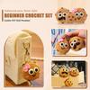 Knitting Kit Cookies Crocheting Beginners Kit For Kid Knitting Accessories With Step-By-Step Videos For Kids Adults Starters
