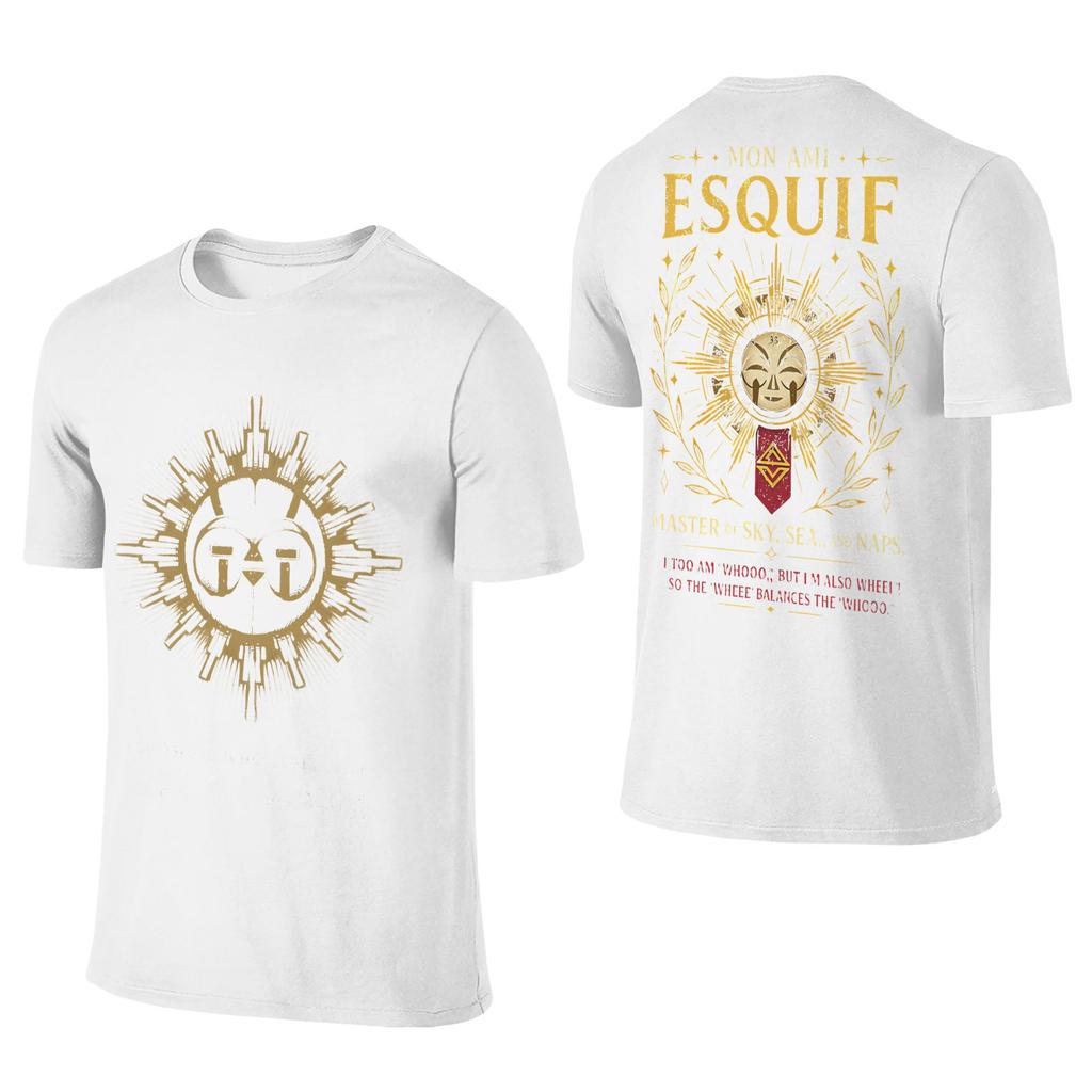 Harajuku TShirt Clair Obscur Expedition 33 Pure Cotton TShirts Character Trendy Cool T Shirt Male Summer Y2K Retro Casual Tops