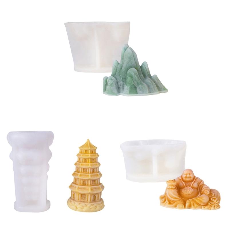 Reusable Buddhas Cake Mold Silicone Design Perfect for Custards Jellies Homemades Cakes Easy Cleaning Kitchenwares