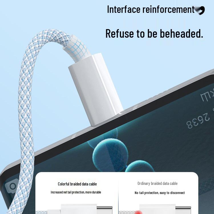 100W Fast Charging Multi-Head Cable: Compatible with Apple & Android