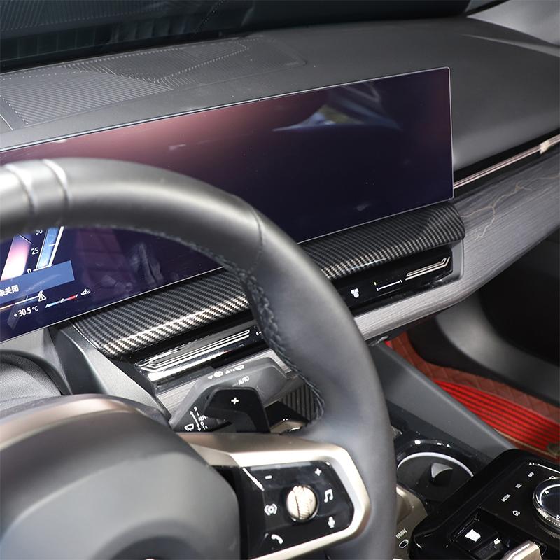 metyoucar For BMW 5 Series G60 24-25 ABS Car Center Control Navigation Screen Lower Panel Decorative Interior Car Accessories