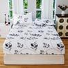 Floral Stain-Resistant Fitted Sheet & Pillowcase Set - Three Pieces