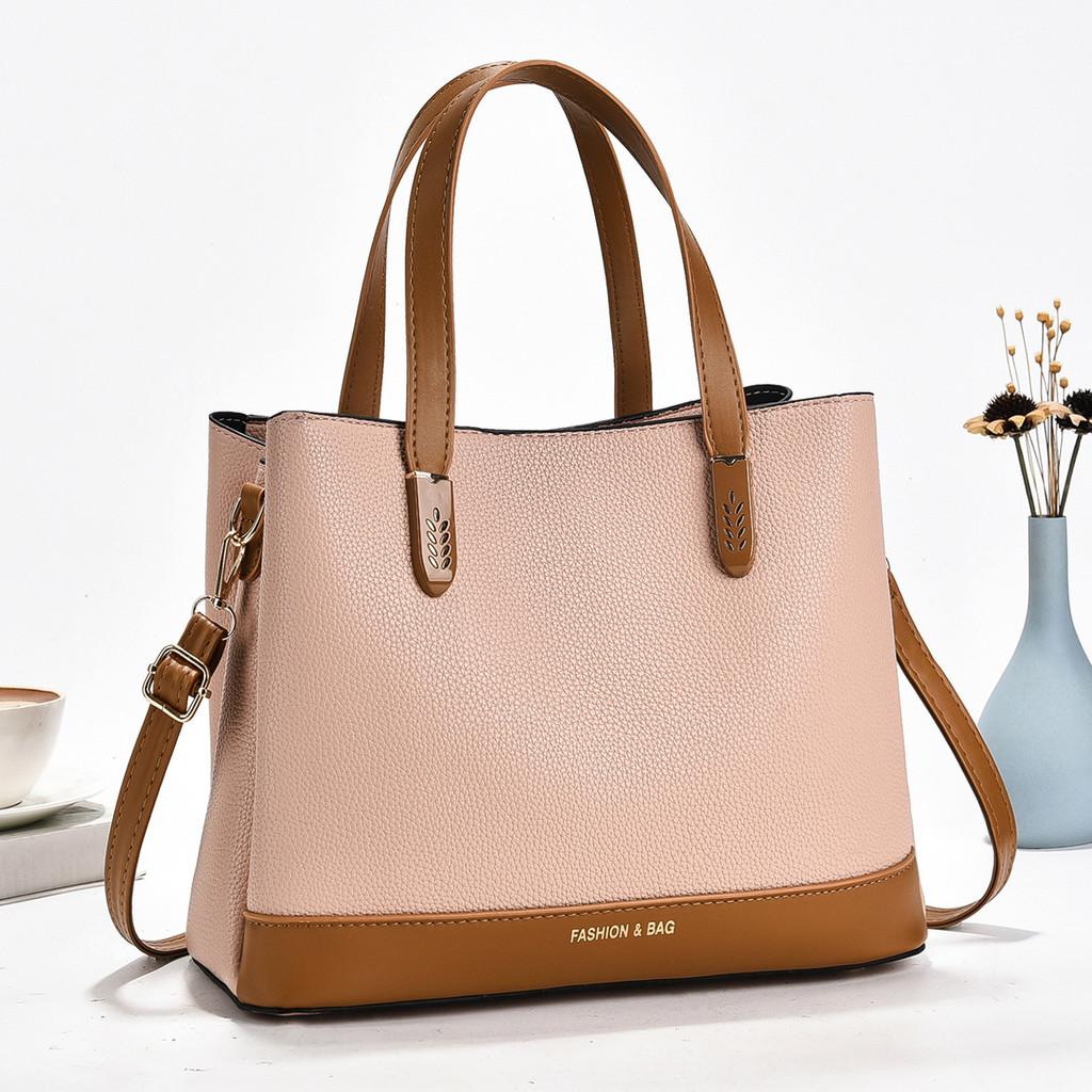 Street Style Womens Large Capacity Tote Bag With Pu Material For Daily Use