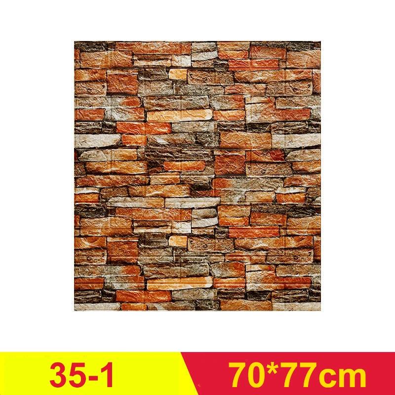 12Pcs 3D Foam Walls Wallpaper DIY Home Room House Decoration Self Adhesive for Protect Children Bedroom White Brick Wall Sticker