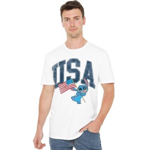 Lilo & Stitch Unisex Adult USA T-Shirt