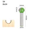 Precision Cutting Ball Nose End Mill Round Nose Cove Router Bit New Wood Carving Bit  Wood Working