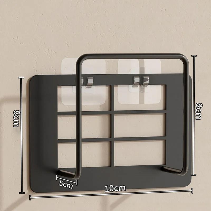 Wall Mount Router Stand Rack with Cable Management Design for Storage Box Bracket and Top Box, No Drilling Required, WiFi Rack,
