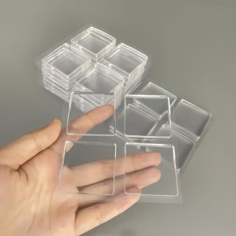 4 Stück Stoßfeste Silikon-Möbeluntersetzer - Rutschfest, Transparenter Bodenschutz für Waschmaschinen & Metalloberflächen, Materialschonung
