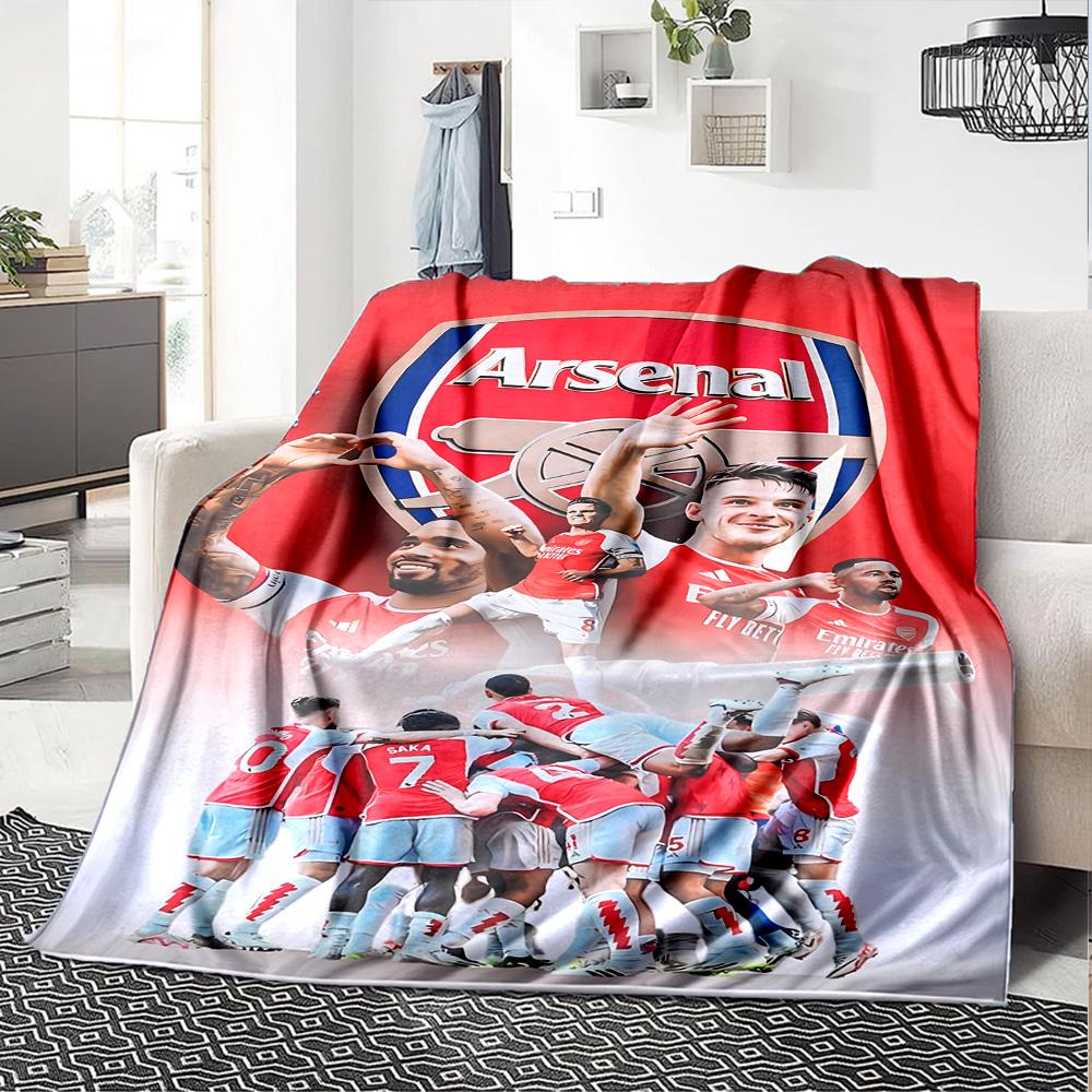 Arsenal Decke Weich Warm Gemütlich Geeignet für Sofa Bett Bettwäsche für Alle Jahreszeiten Wärmende Dekoration Ideales Geschenk für Freunde Familie Paare Picknick