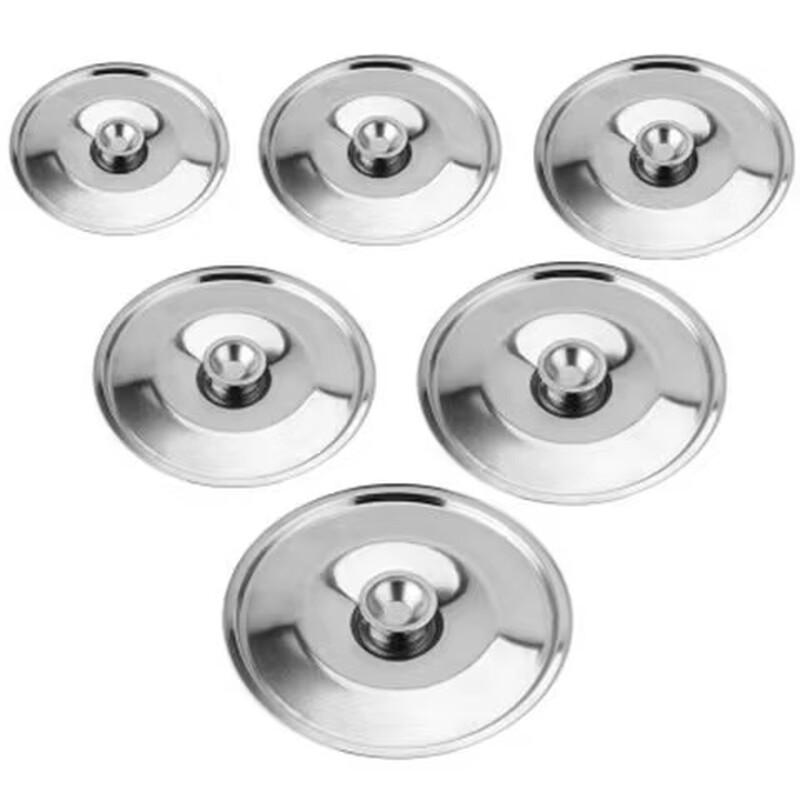 Lion Search Stainless Steel 3-Compartment Round Serving Dish with Lid