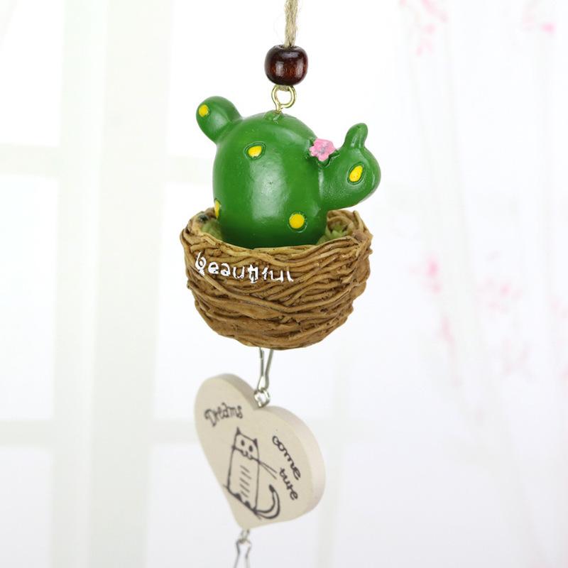 Kreative potteplanter Simulering av sukkulenter Smijern Metall Vindklokker Ornamenter Bjeller Bursdagsgaver