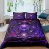 Colorful Seven Chakras Buddha Mandala Duvet Cover Indian Buddhism Theme for Women Men Teens for Bedroom Decorations Queen King