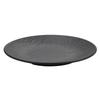 Morona Japanese Style Black Melamine Round Dinner Plates (2-Pack)