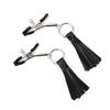 Factory Metal & PVC Nipple Clamps for Restraint Game Black 16cm Male Breast Clip for Husband and Wife