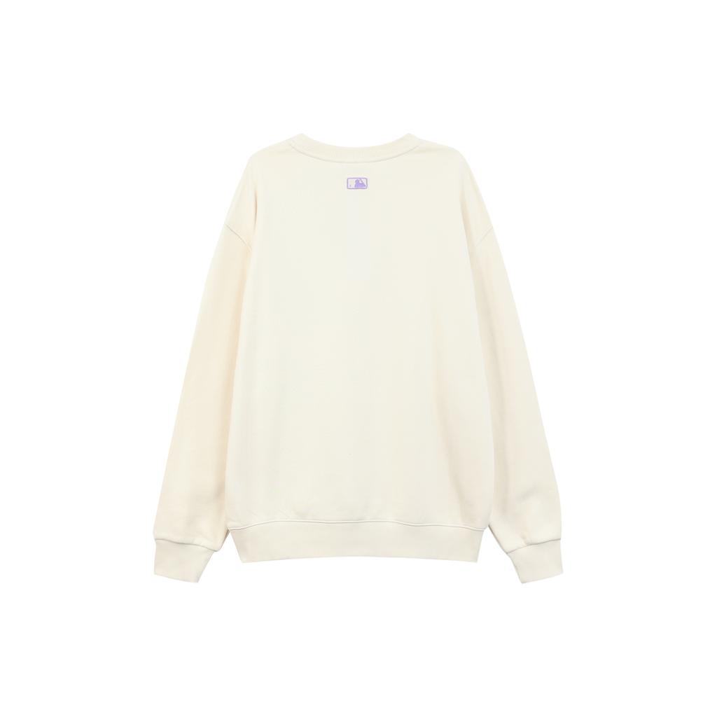 New MLB Sweatshirt Unisex Cream White 3AMTX0214-50CRS