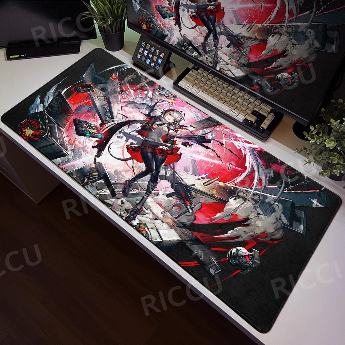 Natural Rubber Computer Desktop Mouse Pad Arknights Gabinete Mouse Pad Game Player XXL Bedroom Office Desktop Game Accessories 800x300x2mm