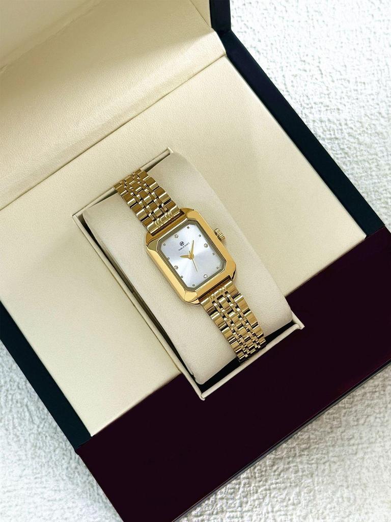 New Luxury Women's Rhinestone Waterproof Quartz Watch with Steel Band