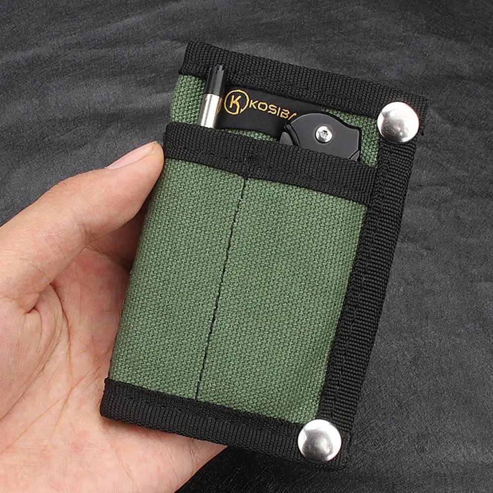 Large Capacity EDC Pouch Wallet Oxford Camping Storage Wallet Hiking Outdoor Coin Purse  Unisex