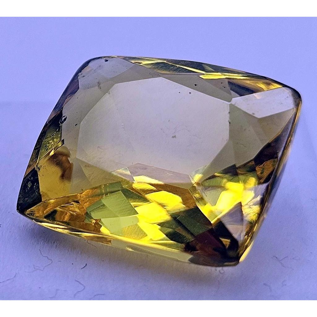 Yellow Color Sapphire 11-13 Ct Cushion Cut Certified Fabulous Loose Gemstone