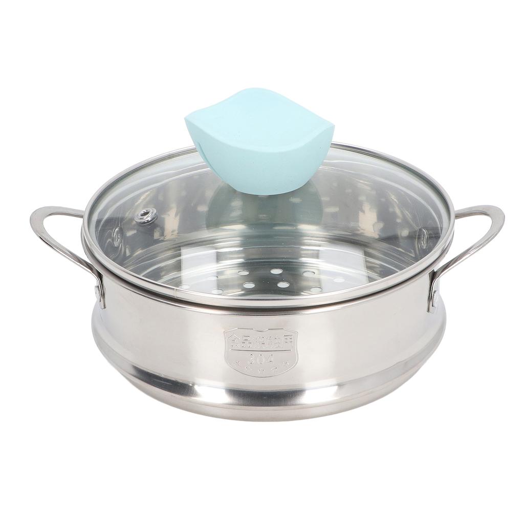 Casserole Polyvalente Avec Couvercle Transparent Panier Vapeur Poignées Résistantes à la Chaleur Revêtement Antiadhésif Casserole Pour Cuisson Sauce Casserole à Lait Pour Aliments Sains