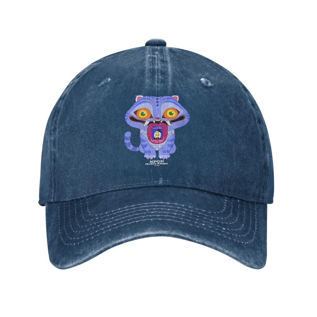 Lässige Kpop Dämonen Derpy Tigerjäger Baseballkappe Herren Damen Distressed Gewaschene Snapback-Kappe Saja Boys Workouts Verstellbare Kappe