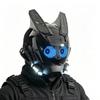 Maschera Casco LED Cyberpunk con Schermo Integrato - Controllo APP Maschera Integrale Techwear per Halloween Cosplay Festa Festival Musicale