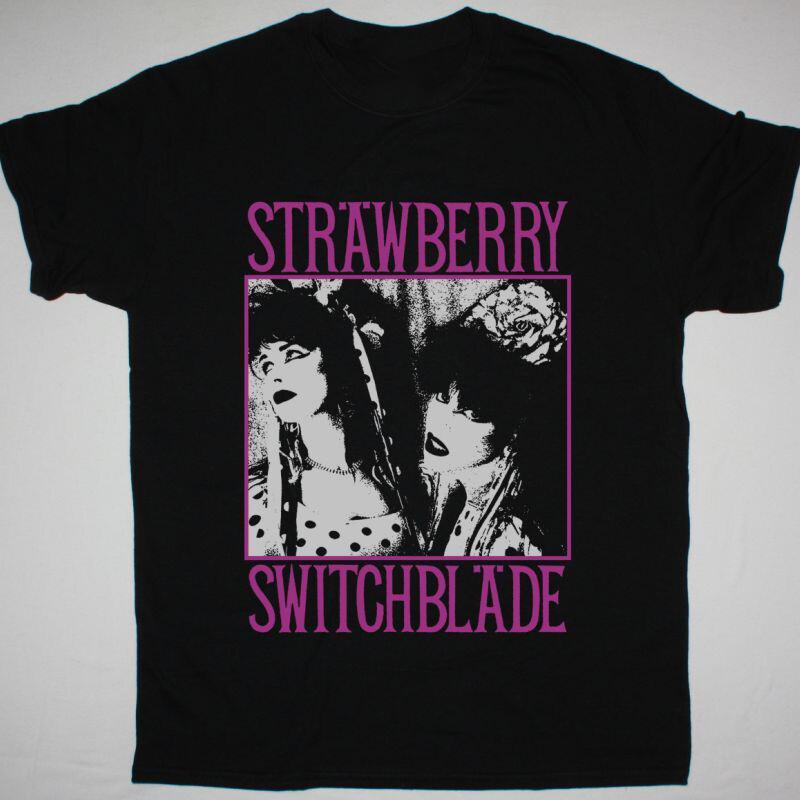 Мужская футболка Strawberry Switchblade Черная Унисекс Все Размеры Унисекс Футболка S