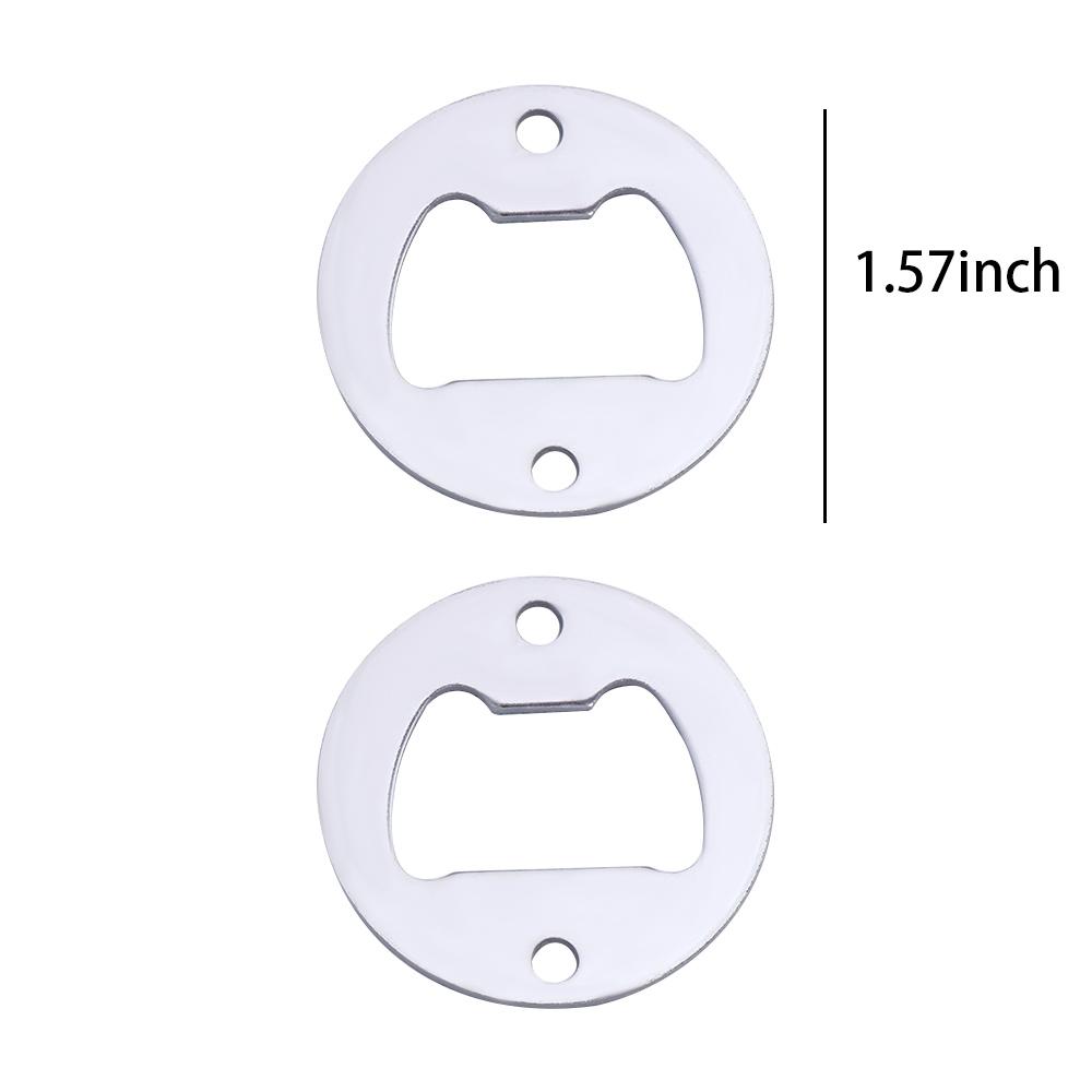 Milling Holes 40mm DIY Stainless Steel Hardware Parts Kitchen Tool Bottle Opener Insert Gadgets