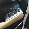 For Toyota Alphard Vellfire 30 series 2016- ABS carbonfiber Window Lift Control Cover  glass Switch Lift button Panel Cover