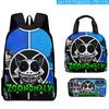 Hip Hop Beliebt Seltsam Lustig Zoonomaly 3D Gedruckt 3 Stück/Set Schüler Rucksäcke Laptop Tagesrucksack Rucksack Brottasche Federmäppchen