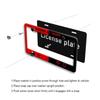 GAMER AT WORK Car License Plate Frame Red Black Game Controller Design Tag Holder Novelty Gift for Gamers Rustproof Easy Install License Plate Covers