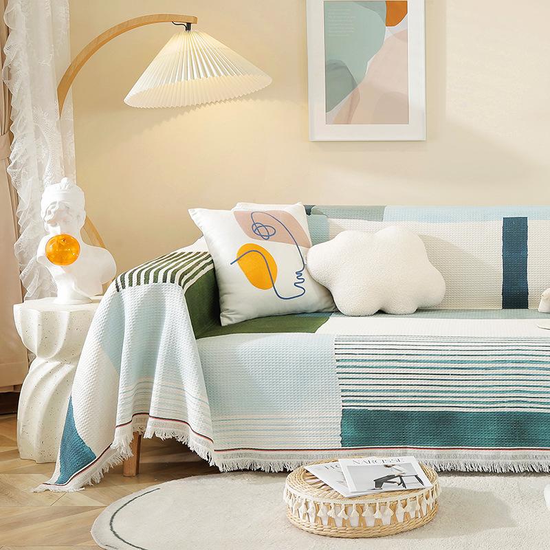 Nordic Ins Wind Sofa Cushion Sofa Cover Cloth Summer Household All-inclusive Universal Blanket