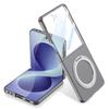 Für Samsung Galaxy Z Flip 8 5G Hülle Ultra-dünn Matt Magnetisch Drehbarer Ringhalter Kabelloses Laden Gehärtete Folie Hartschalenabdeckung