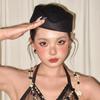 Ladies Flight Attendant Hat Diy Stewardess Hat Women Air Cap Cosplay Hostess Airline Costume Pillboxwom Stage Performance Hat