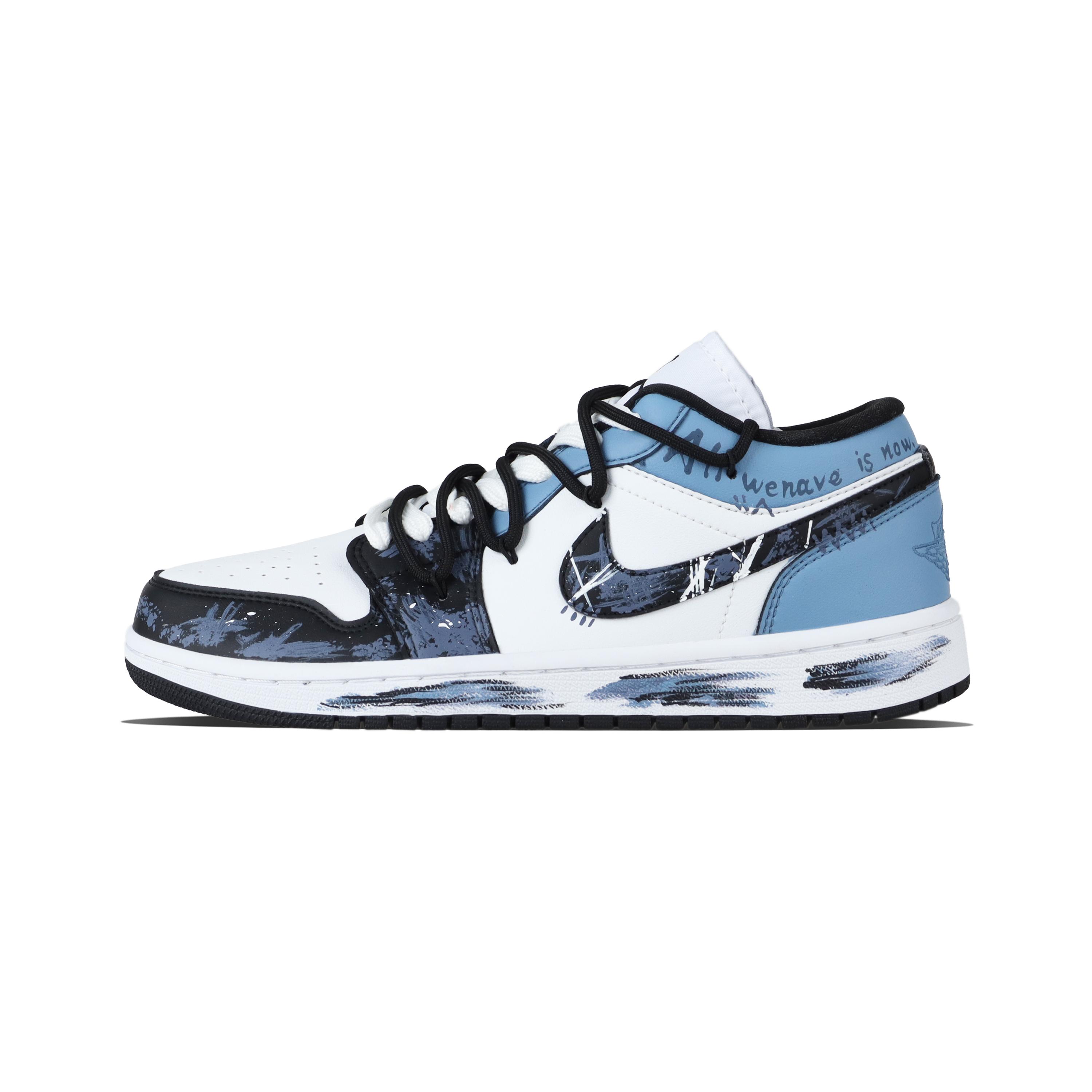 

Jordan Air Jordan 1 Present Trend Vintage Basketball Shoes Unisex Blue DC0774-101(Team1171-) 35.5