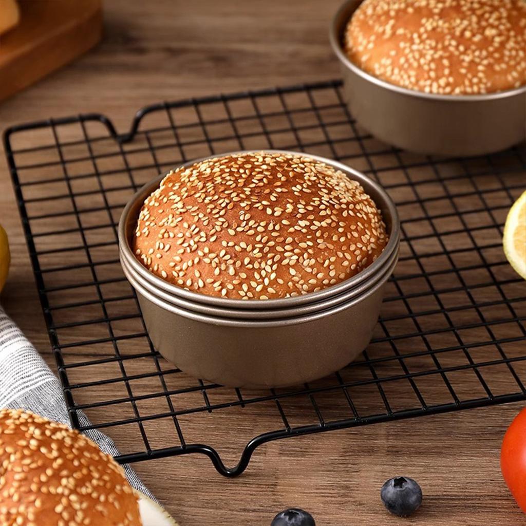 High Quality Air Fryer With 4-Inch Ramekins Mini Circular Baking Tray Steel Air Fryer Breakfast Home Kitchen Cooking Tool